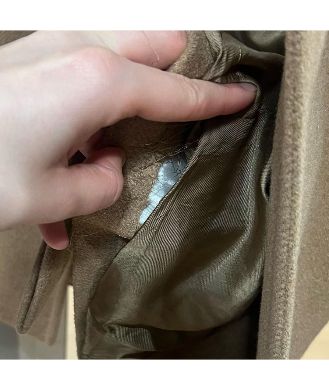 MAX MARA STUDIO Горчичное шерстяное пальто, фото 8