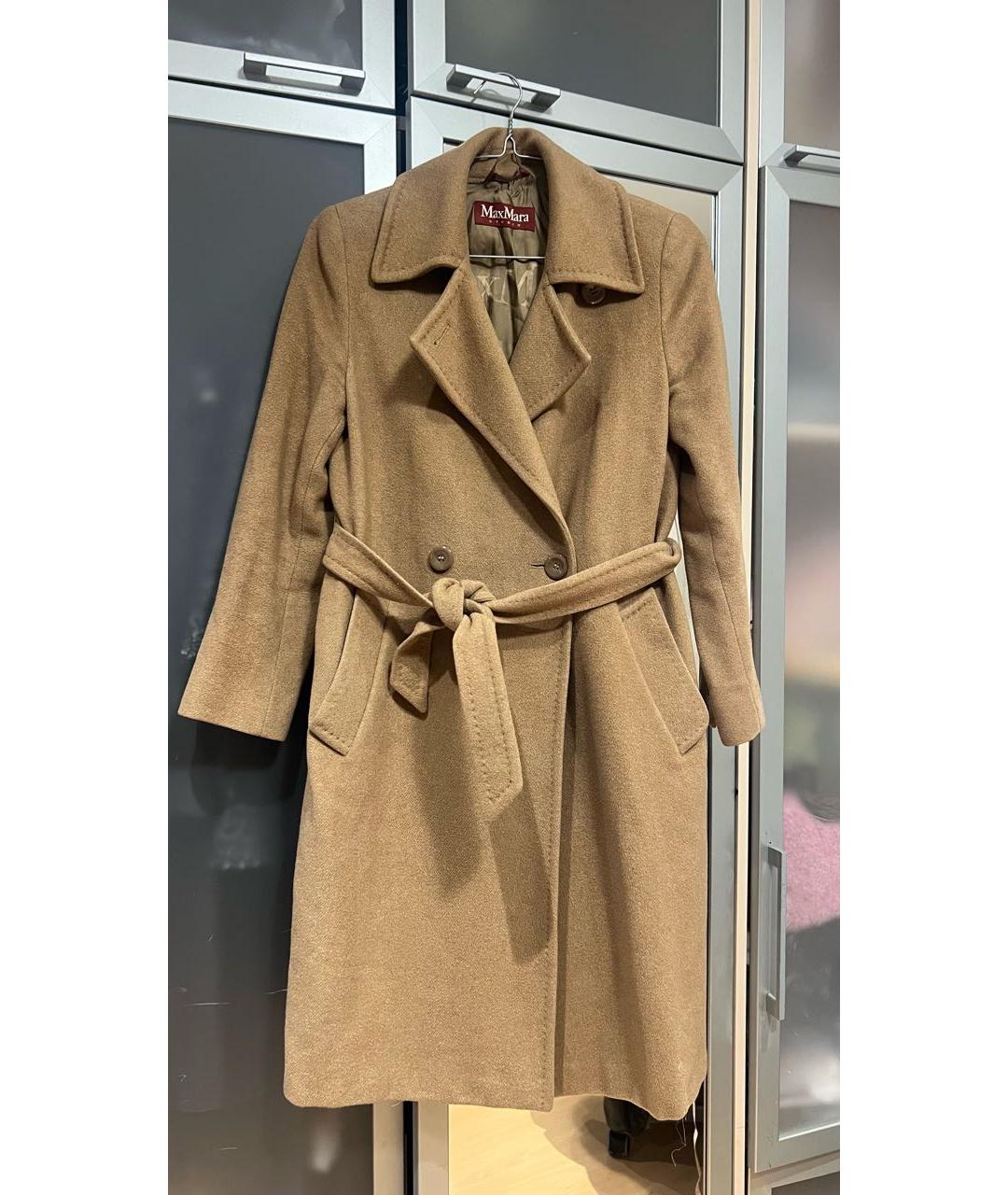 MAX MARA STUDIO Горчичное шерстяное пальто, фото 9