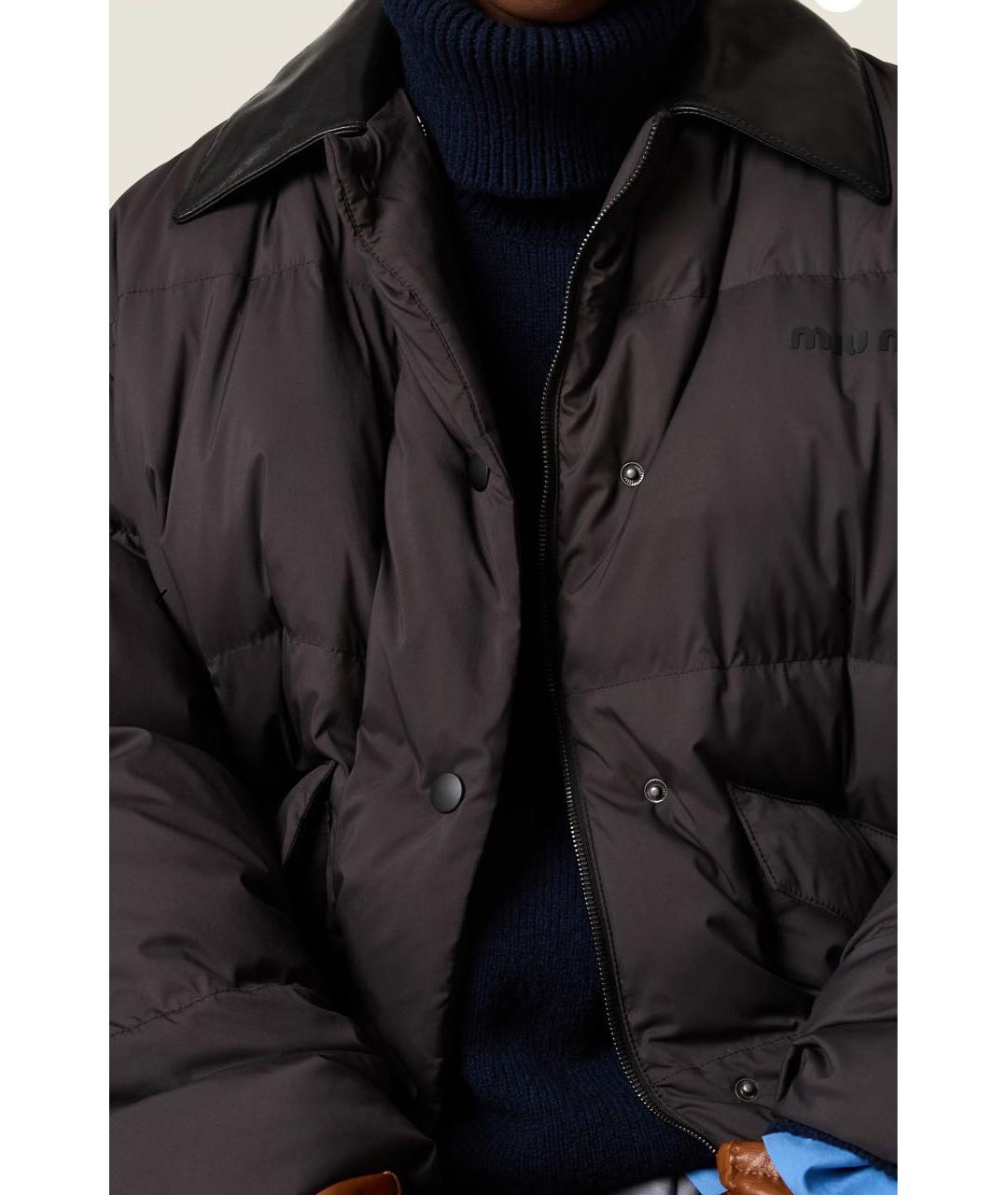 MIU MIU Черный пуховик, фото 4