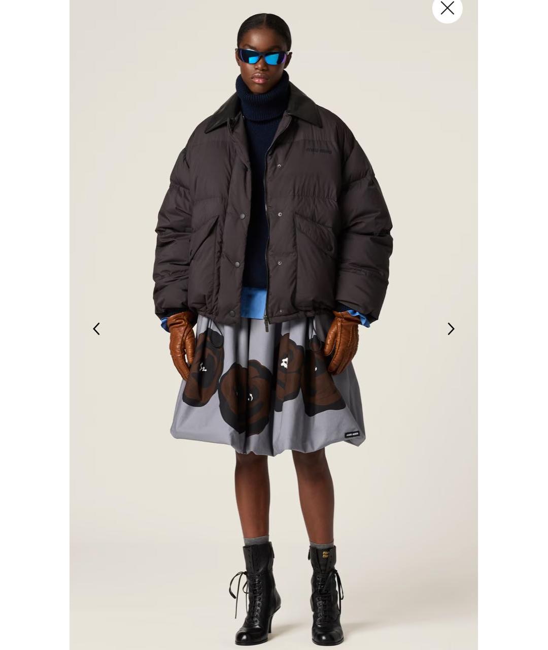 MIU MIU Черный пуховик, фото 2