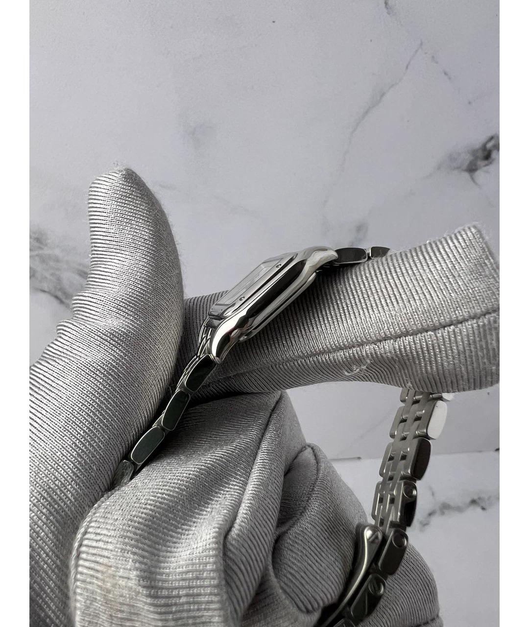 CARTIER Белые металлические часы, фото 6