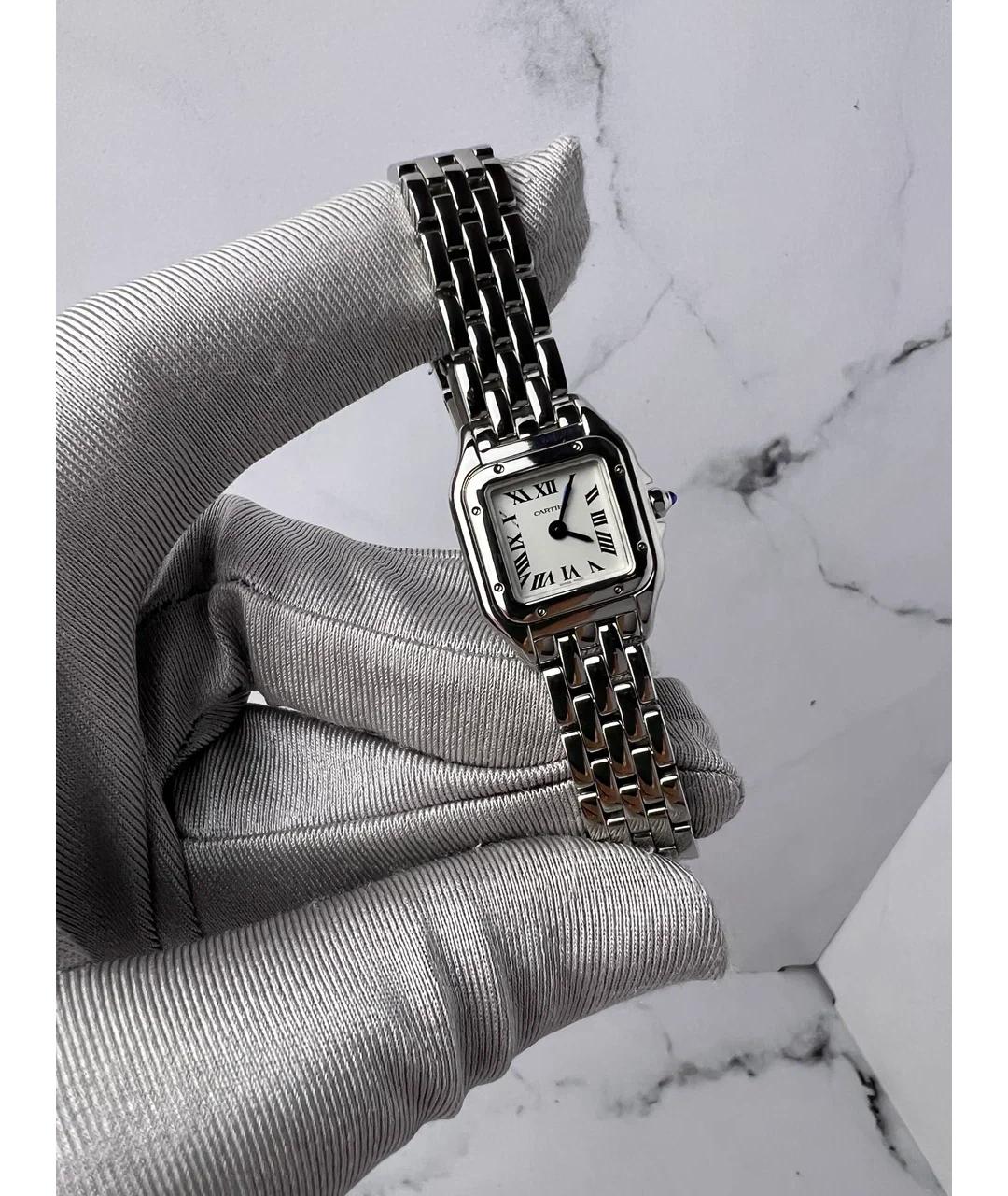 CARTIER Белые металлические часы, фото 2