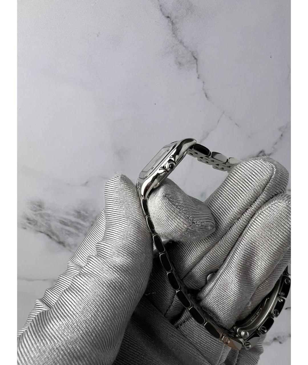 CARTIER Белые металлические часы, фото 4