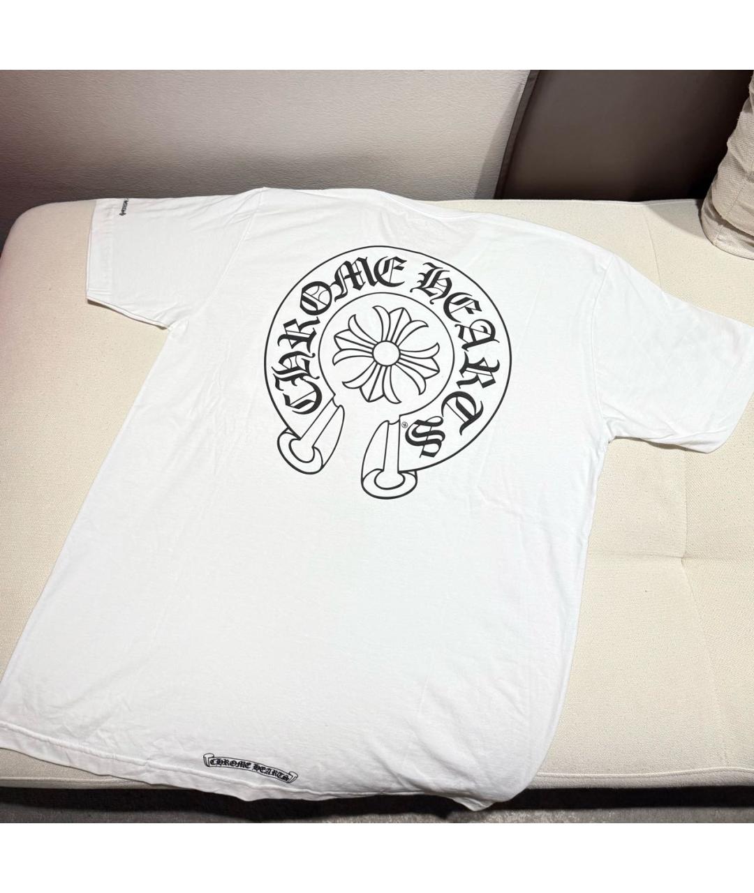 CHROME HEARTS Белая хлопковая футболка, фото 3