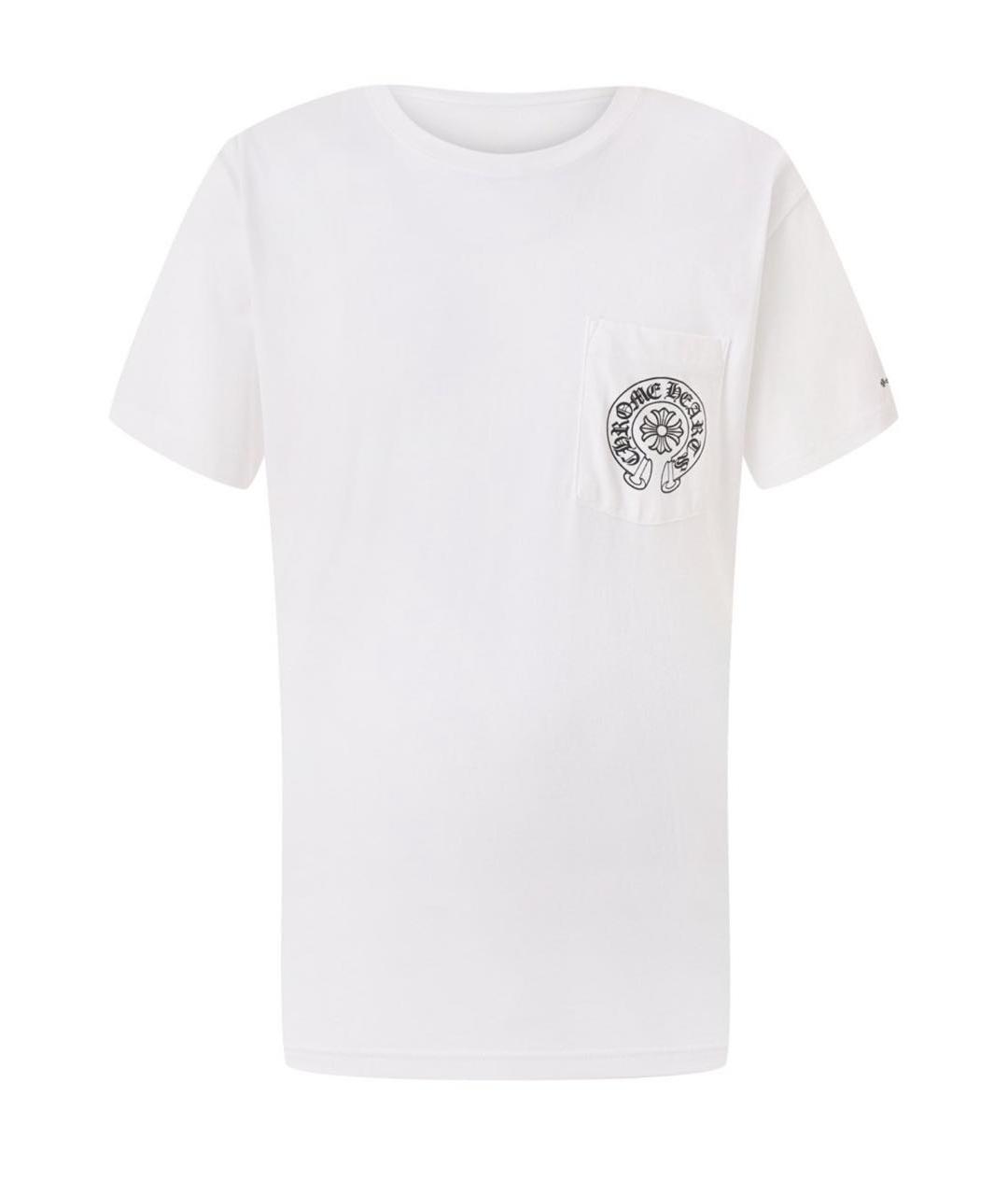 CHROME HEARTS Белая хлопковая футболка, фото 4