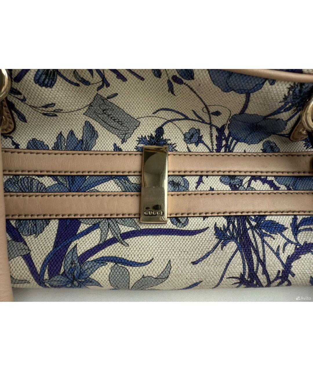 GUCCI Мульти тканевая сумка с короткими ручками, фото 3
