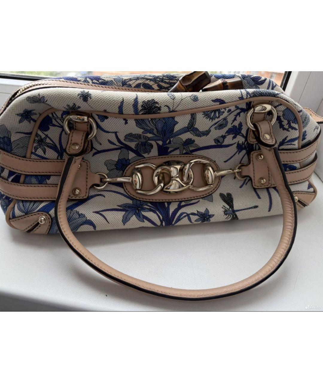 GUCCI Мульти тканевая сумка с короткими ручками, фото 9