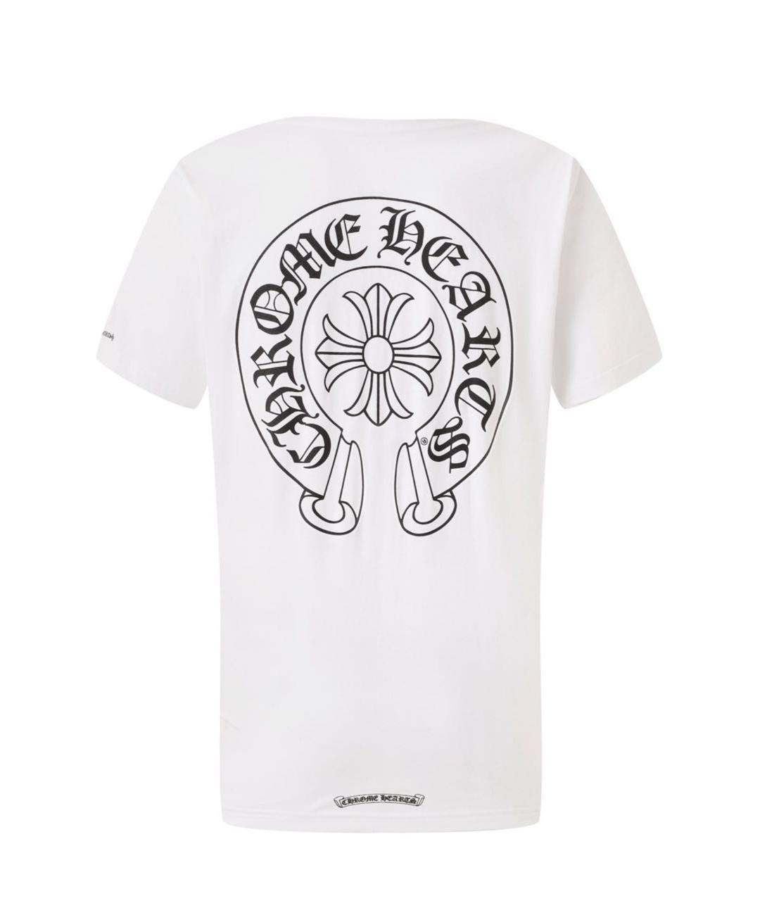 CHROME HEARTS Белая хлопковая футболка, фото 2
