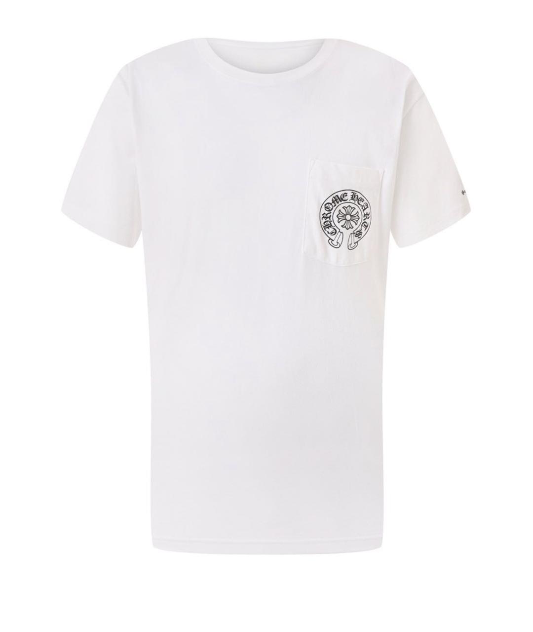 CHROME HEARTS Белая хлопковая футболка, фото 4