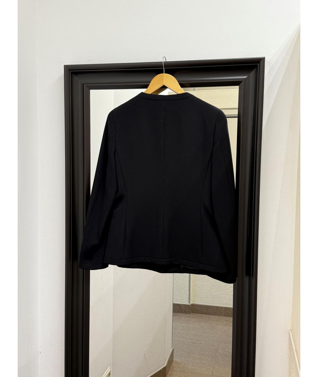 MOSCHINO Черный шерстяной жакет/пиджак, фото 3