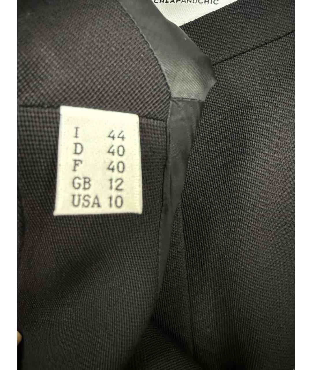 MOSCHINO Черный шерстяной жакет/пиджак, фото 7