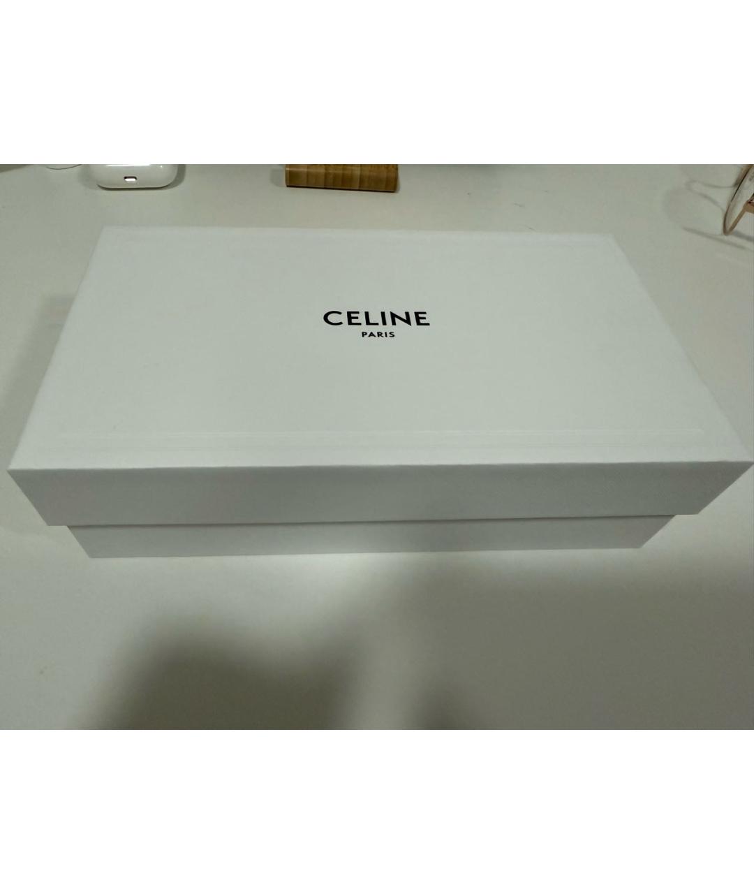 CELINE Золотые металлические солнцезащитные очки, фото 5