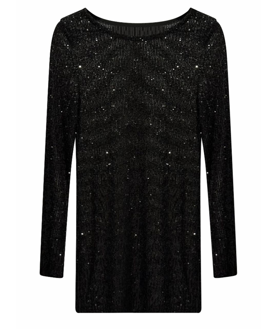 PERVERT Черное хлопковое вечернее платье, фото 1