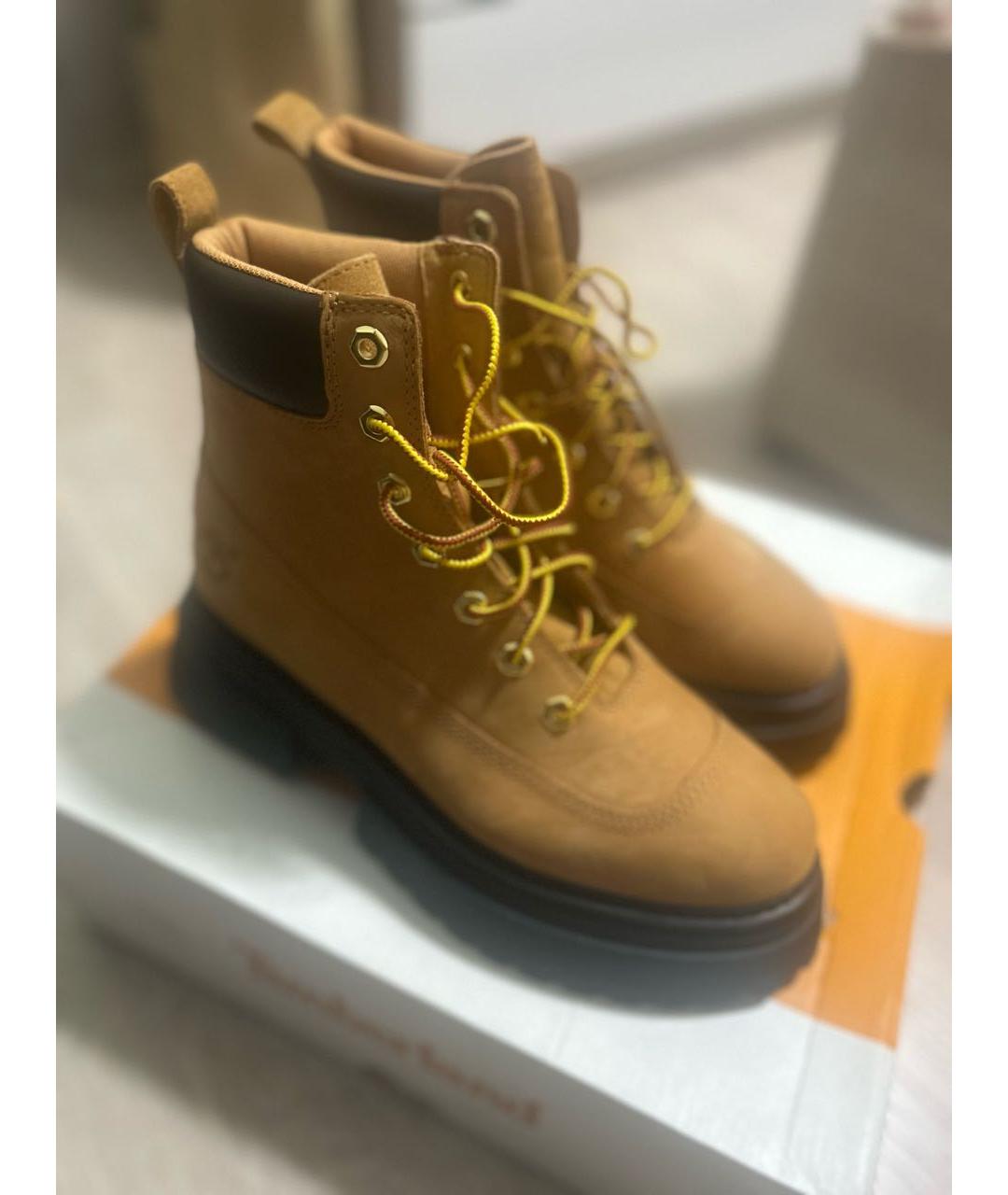 TIMBERLAND Оранжевое нубуковые ботинки, фото 6