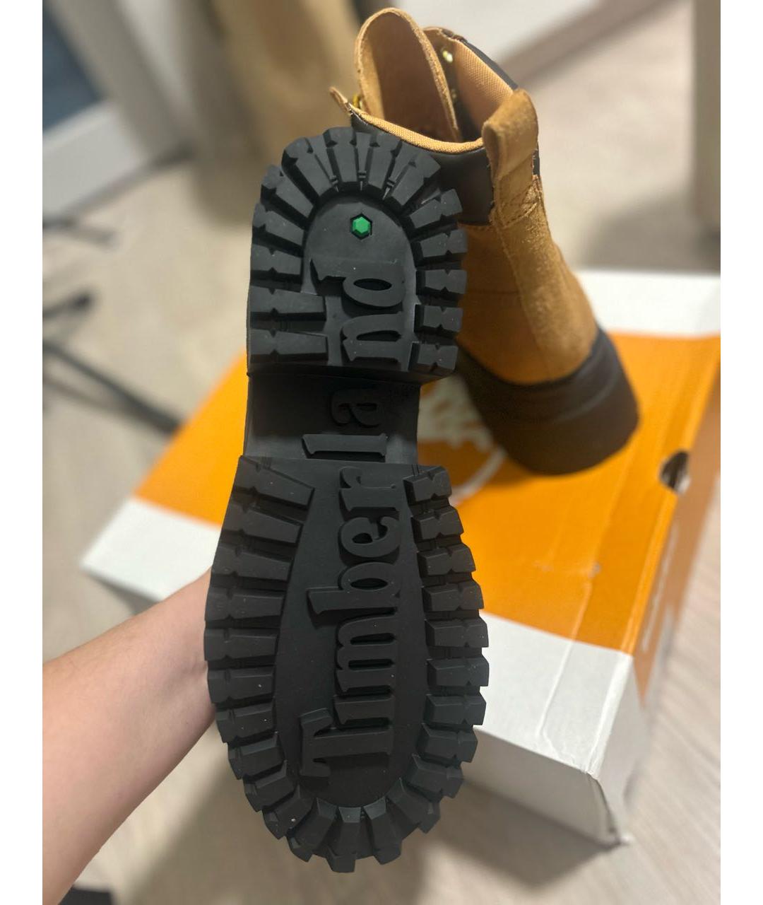 TIMBERLAND Оранжевое нубуковые ботинки, фото 7