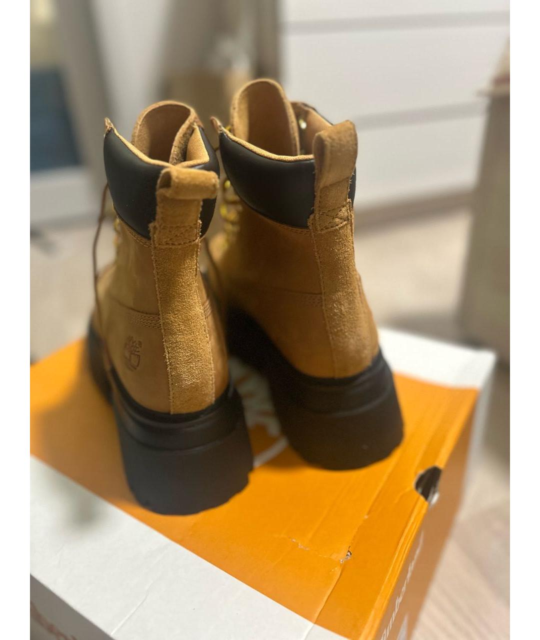 TIMBERLAND Оранжевое нубуковые ботинки, фото 5