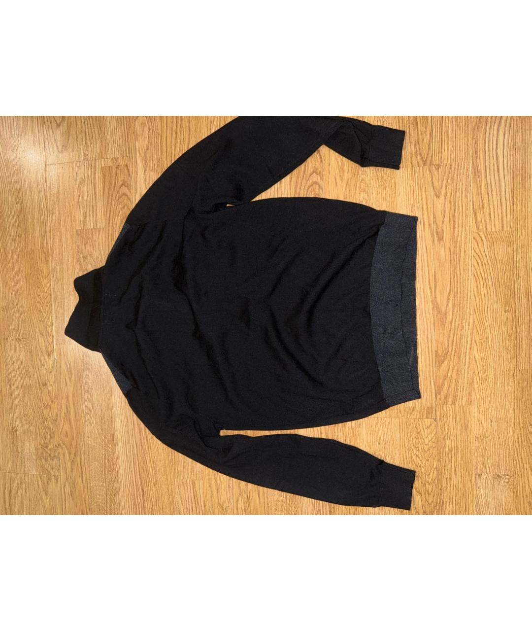 BRUNELLO CUCINELLI Черный кашемировый джемпер / свитер, фото 2