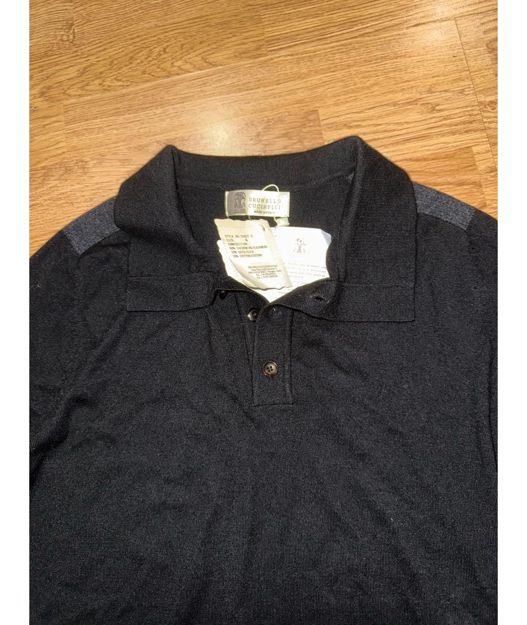 BRUNELLO CUCINELLI Черный кашемировый джемпер / свитер, фото 3