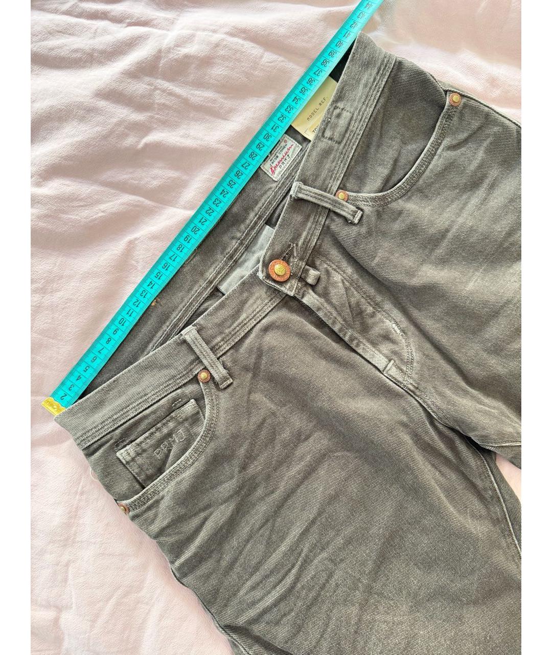 JACOB COHEN Серые хлопковые прямые джинсы, фото 7