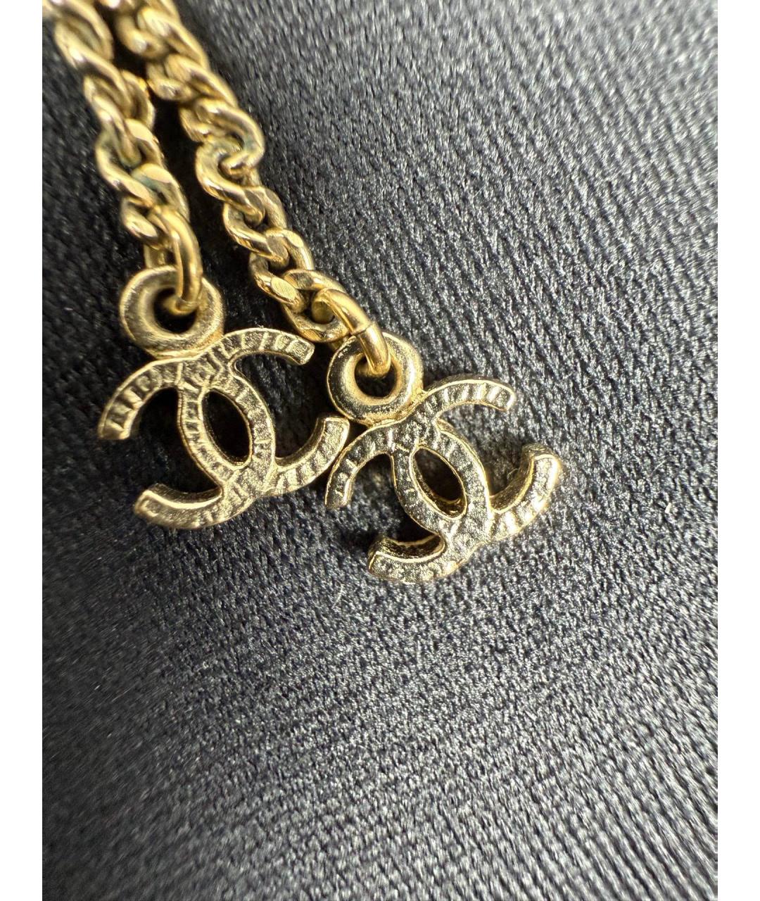 CHANEL Золотое металлическое колье, фото 6