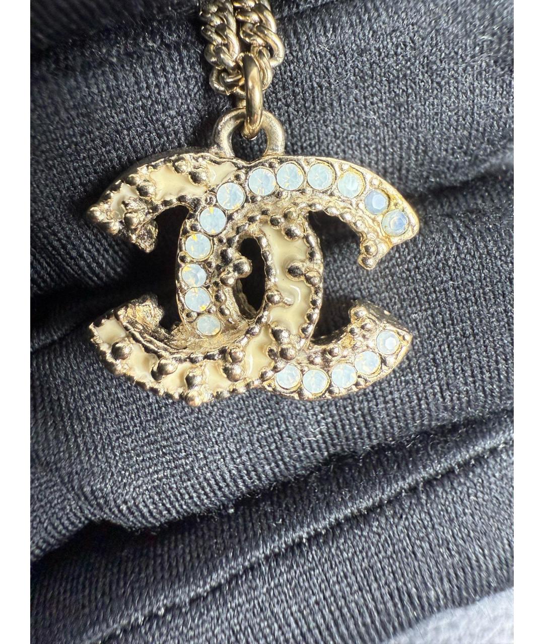 CHANEL Золотое металлическое колье, фото 2