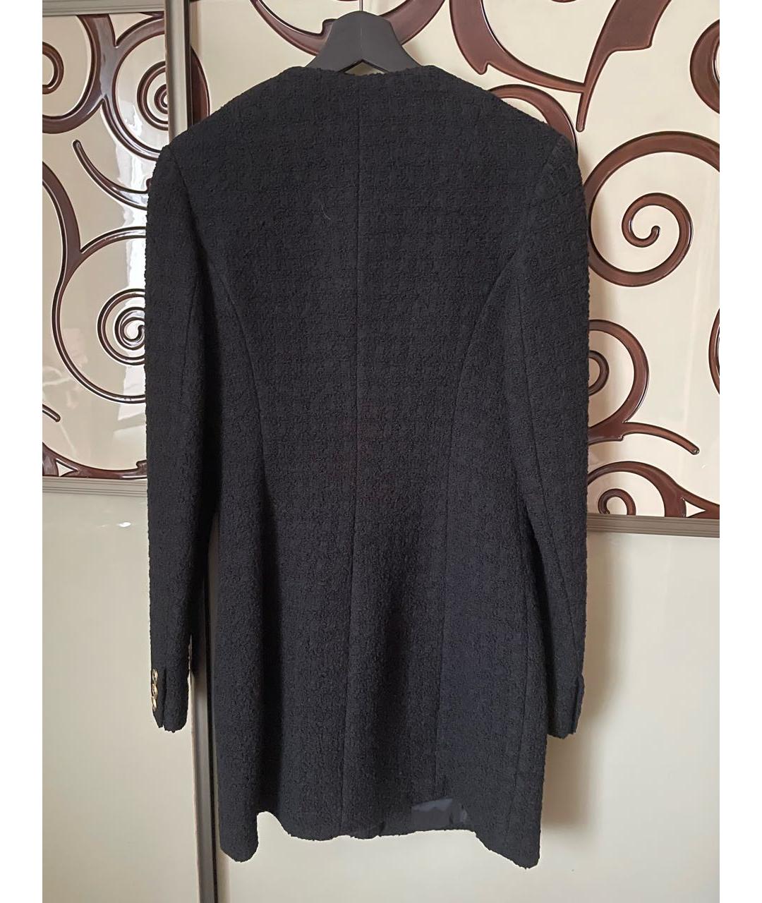 12 STOREEZ Черное шерстяное повседневное платье, фото 2