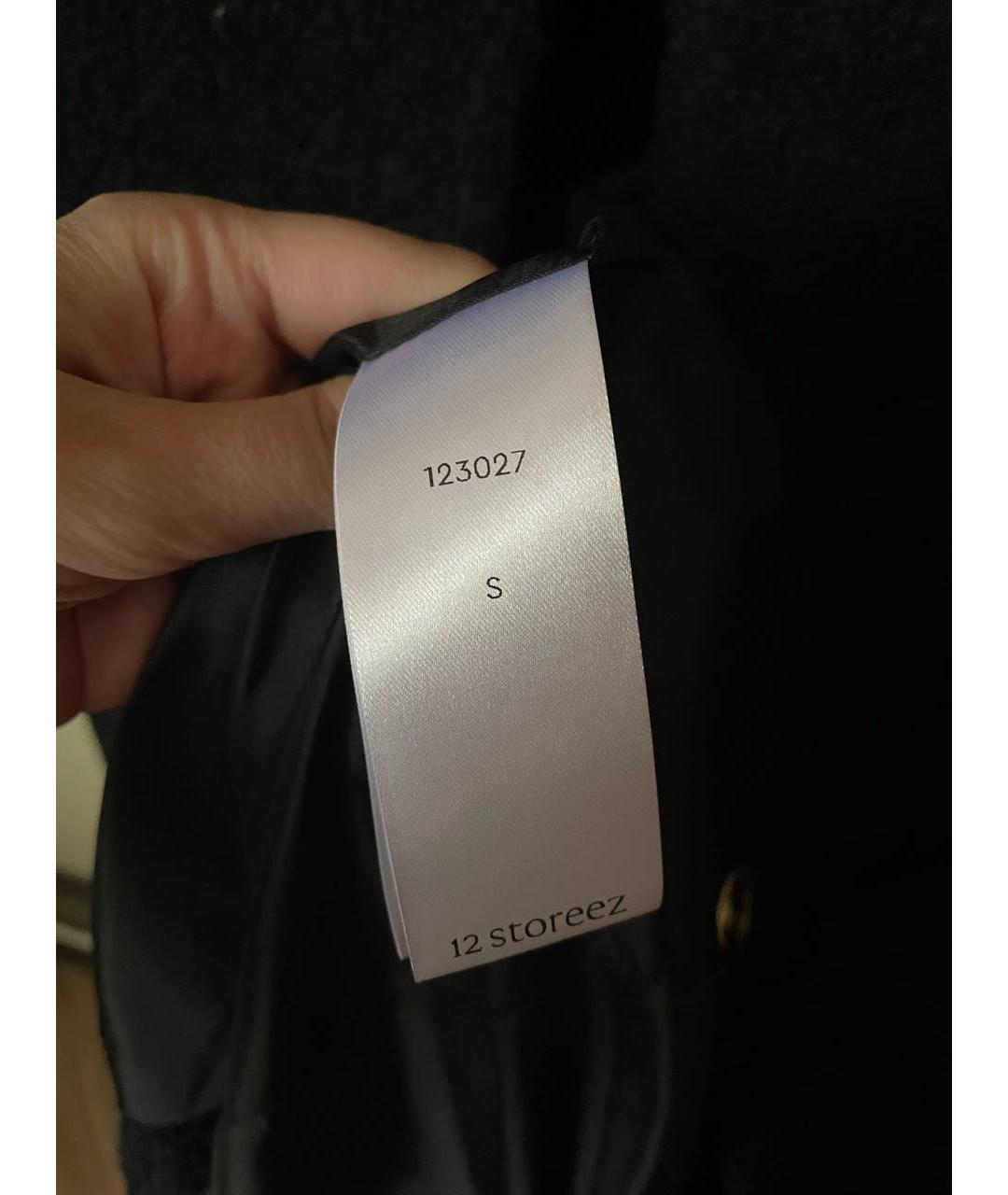 12 STOREEZ Черное шерстяное повседневное платье, фото 6