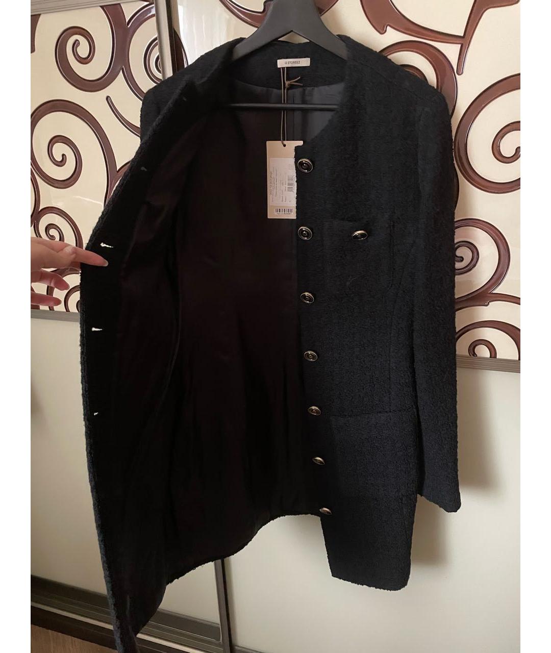 12 STOREEZ Черное шерстяное повседневное платье, фото 8