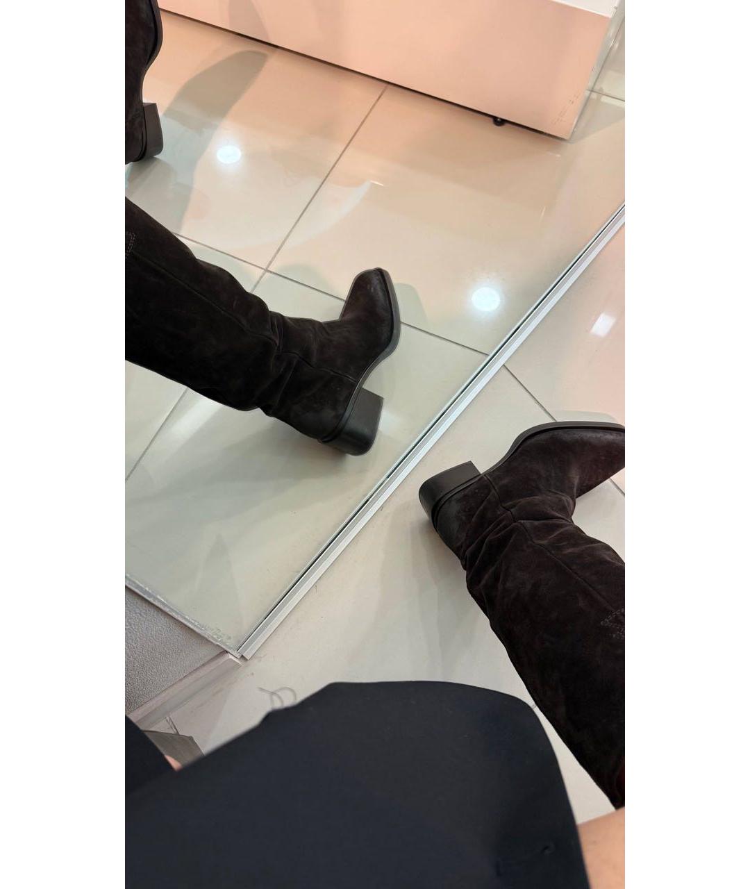 ELENA IACHI Коричневые замшевые сапоги, фото 5