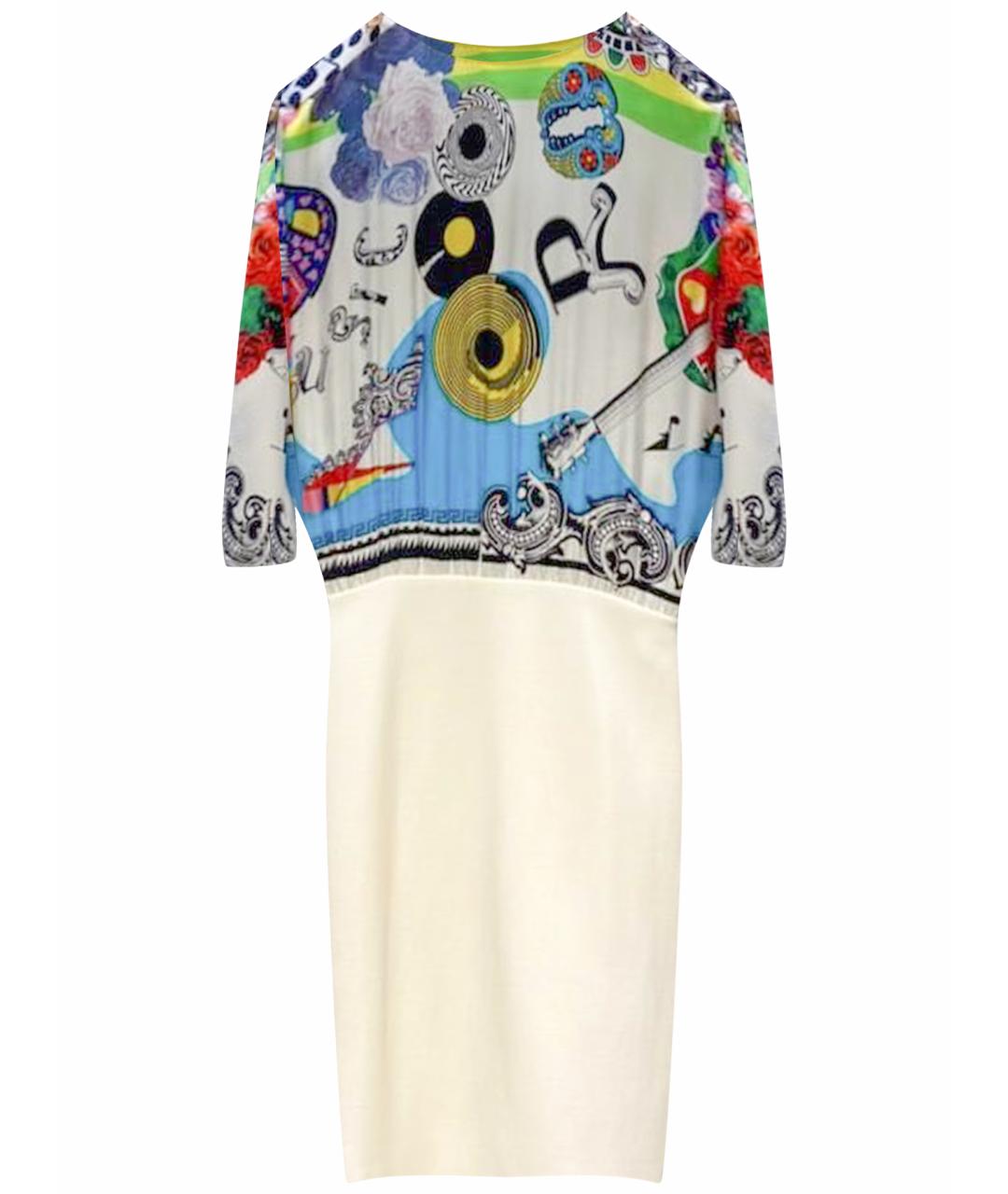 VERSACE Мульти повседневное платье, фото 1