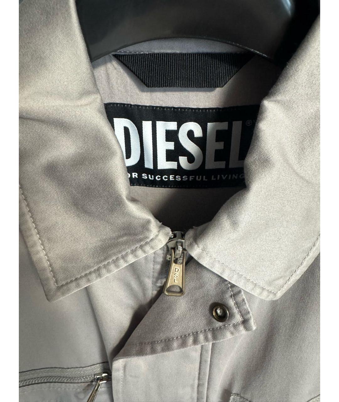 DIESEL Серая хлопковая куртка, фото 4
