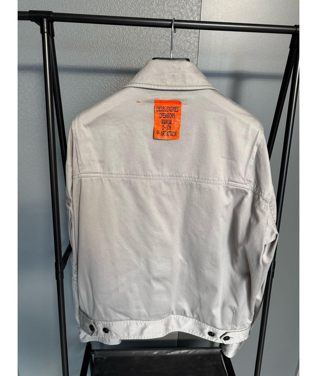 DIESEL Серая хлопковая куртка, фото 2