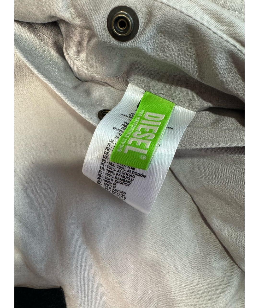 DIESEL Серая хлопковая куртка, фото 5