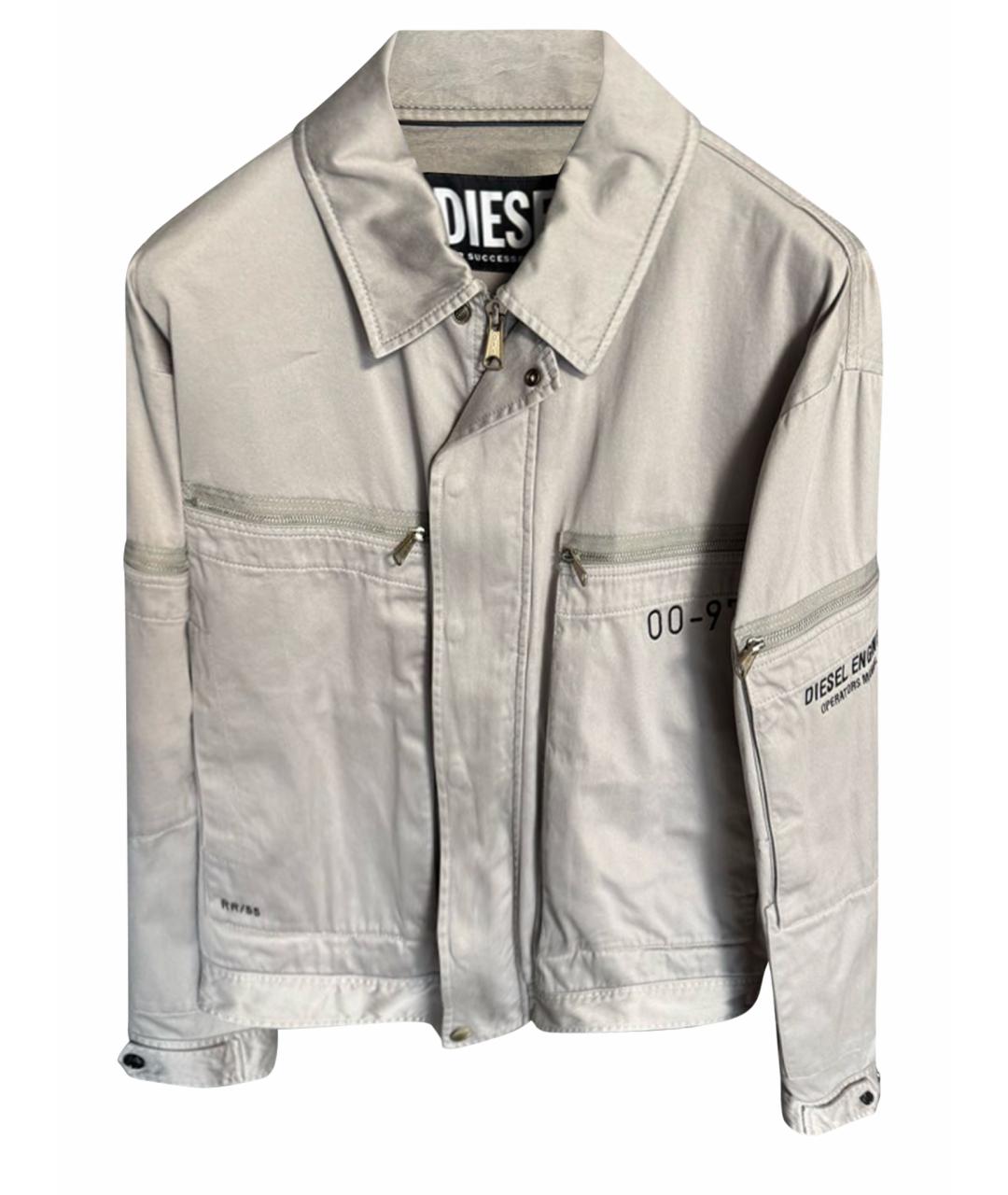 DIESEL Серая хлопковая куртка, фото 1