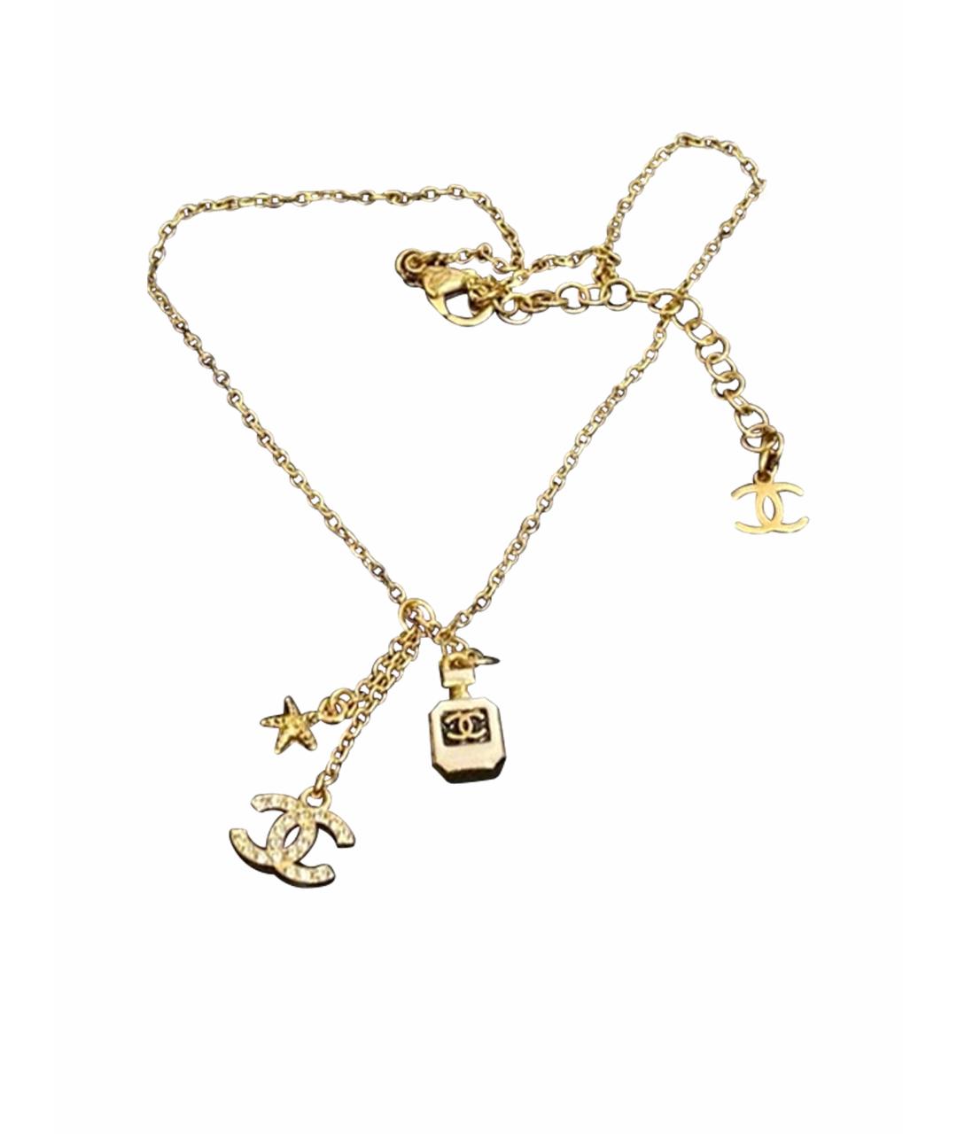 CHANEL Золотая металлическая цепочка, фото 1