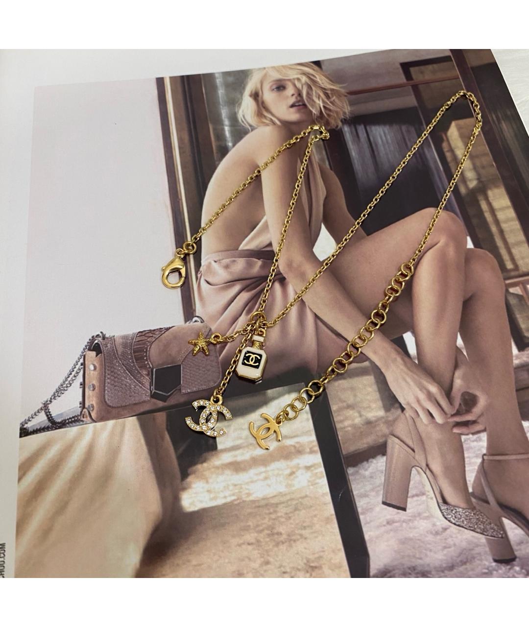 CHANEL Золотая металлическая цепочка, фото 2