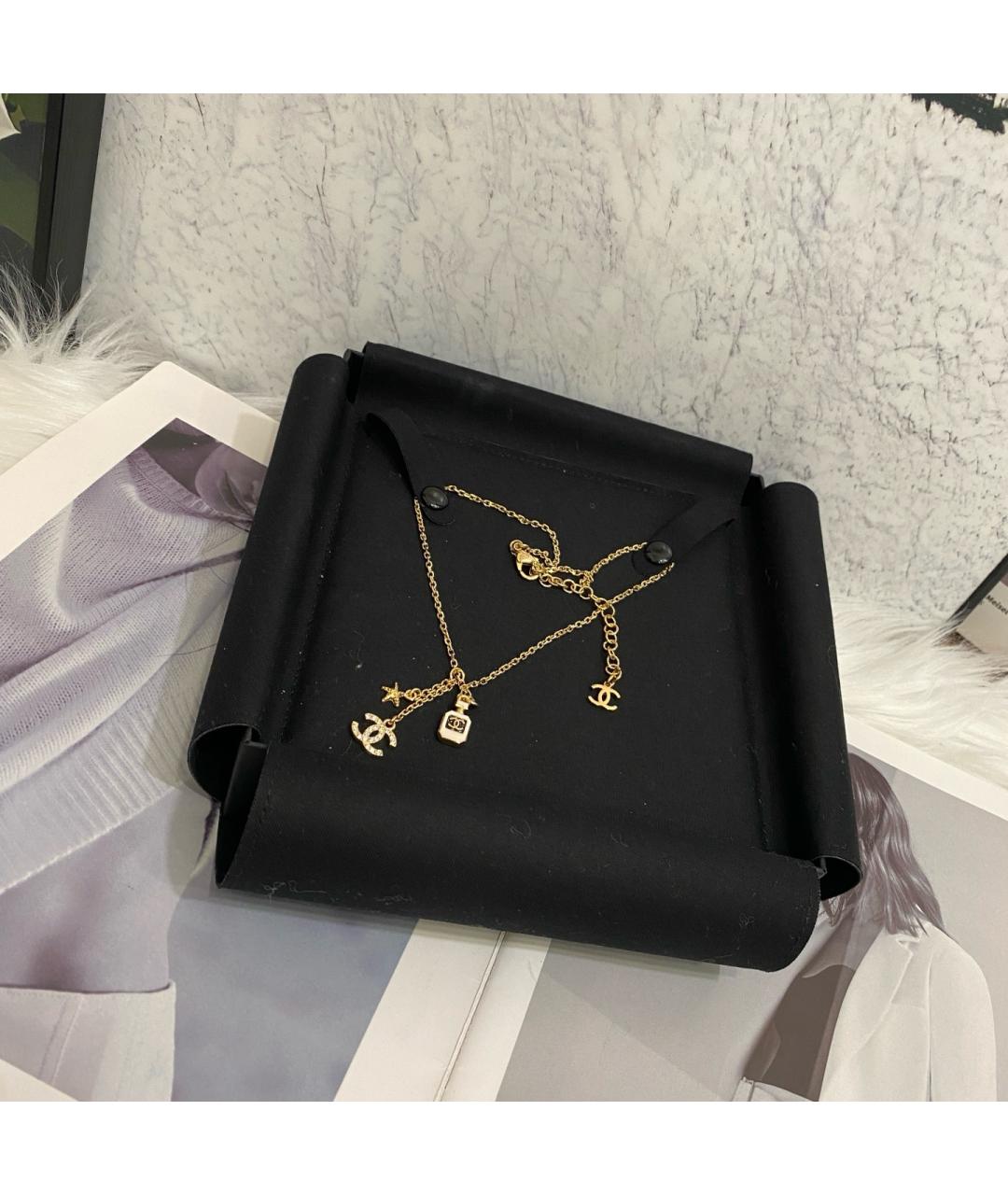 CHANEL Золотая металлическая цепочка, фото 4