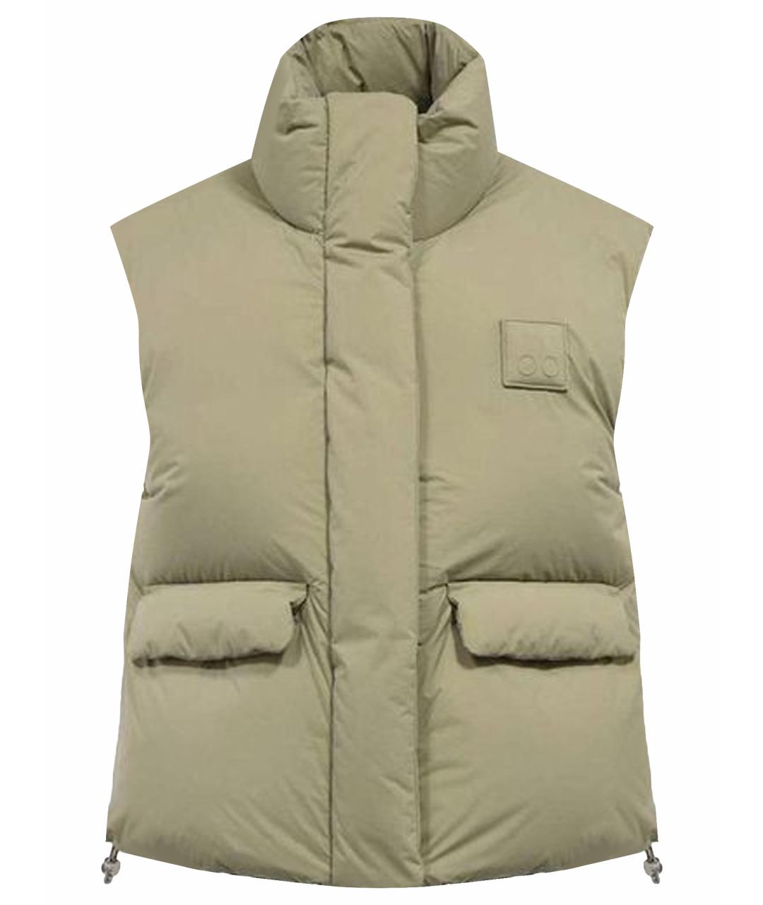 MOOSE KNUCKLES Зеленый полиамидовый жилет, фото 1