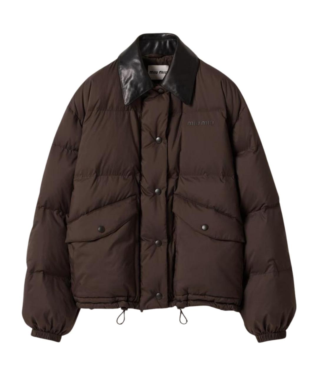 MIU MIU Коричневый пуховик, фото 1