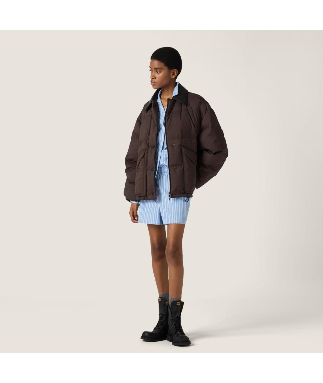 MIU MIU Коричневый пуховик, фото 2