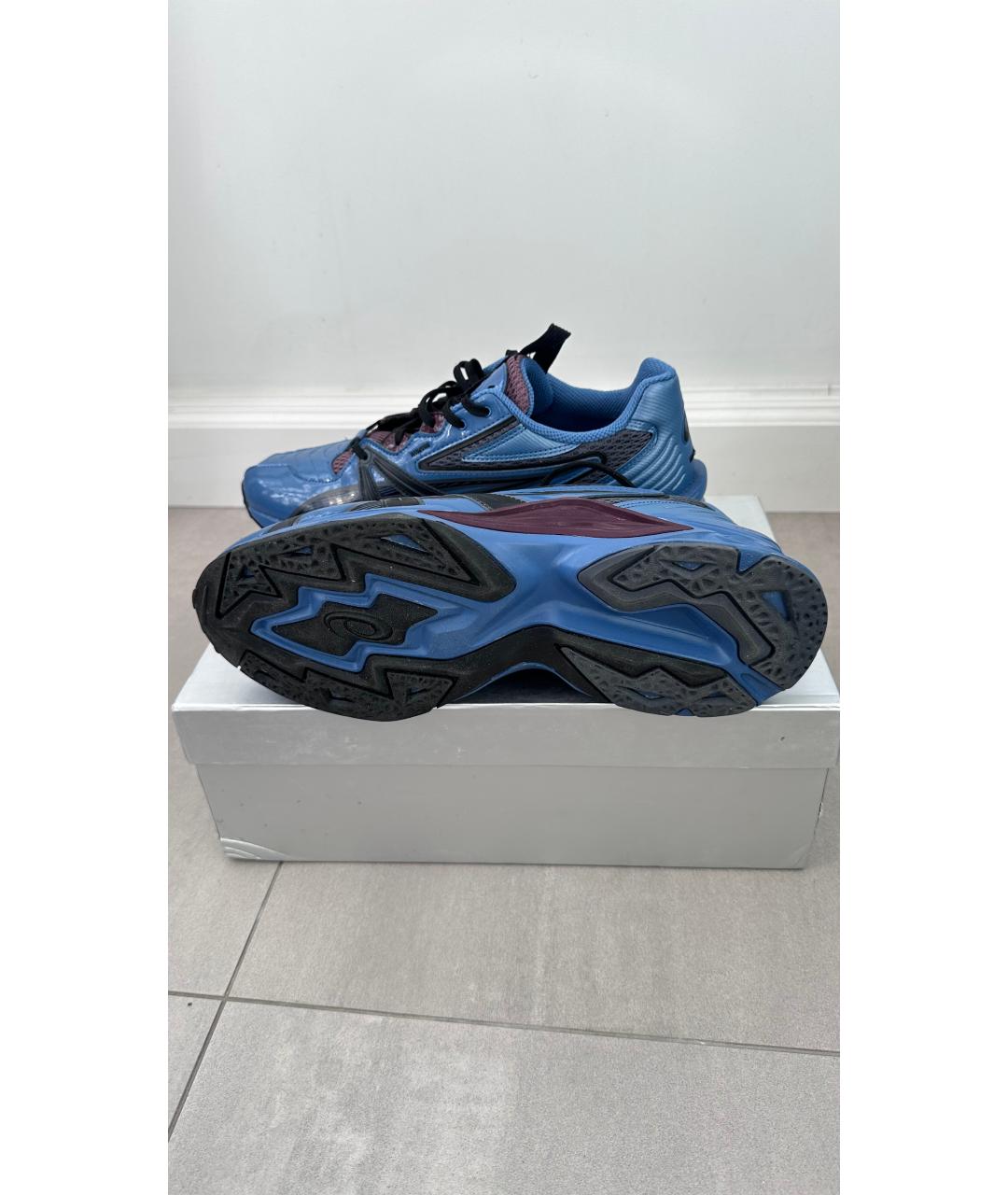 ASICS Синие синтетические низкие кроссовки / кеды, фото 5