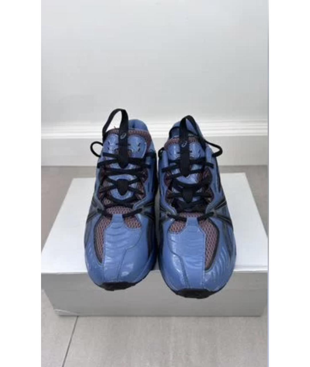 ASICS Синие синтетические низкие кроссовки / кеды, фото 2