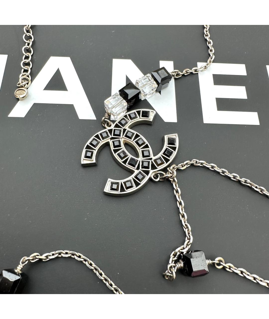 CHANEL Серебряное металлическое колье, фото 2