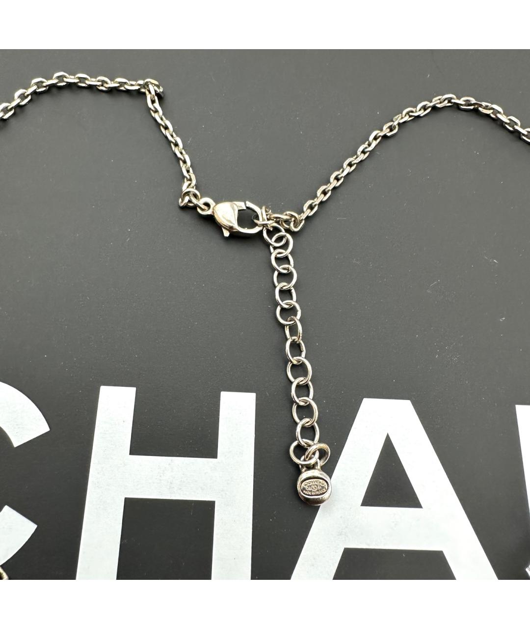 CHANEL Серебряное металлическое колье, фото 3