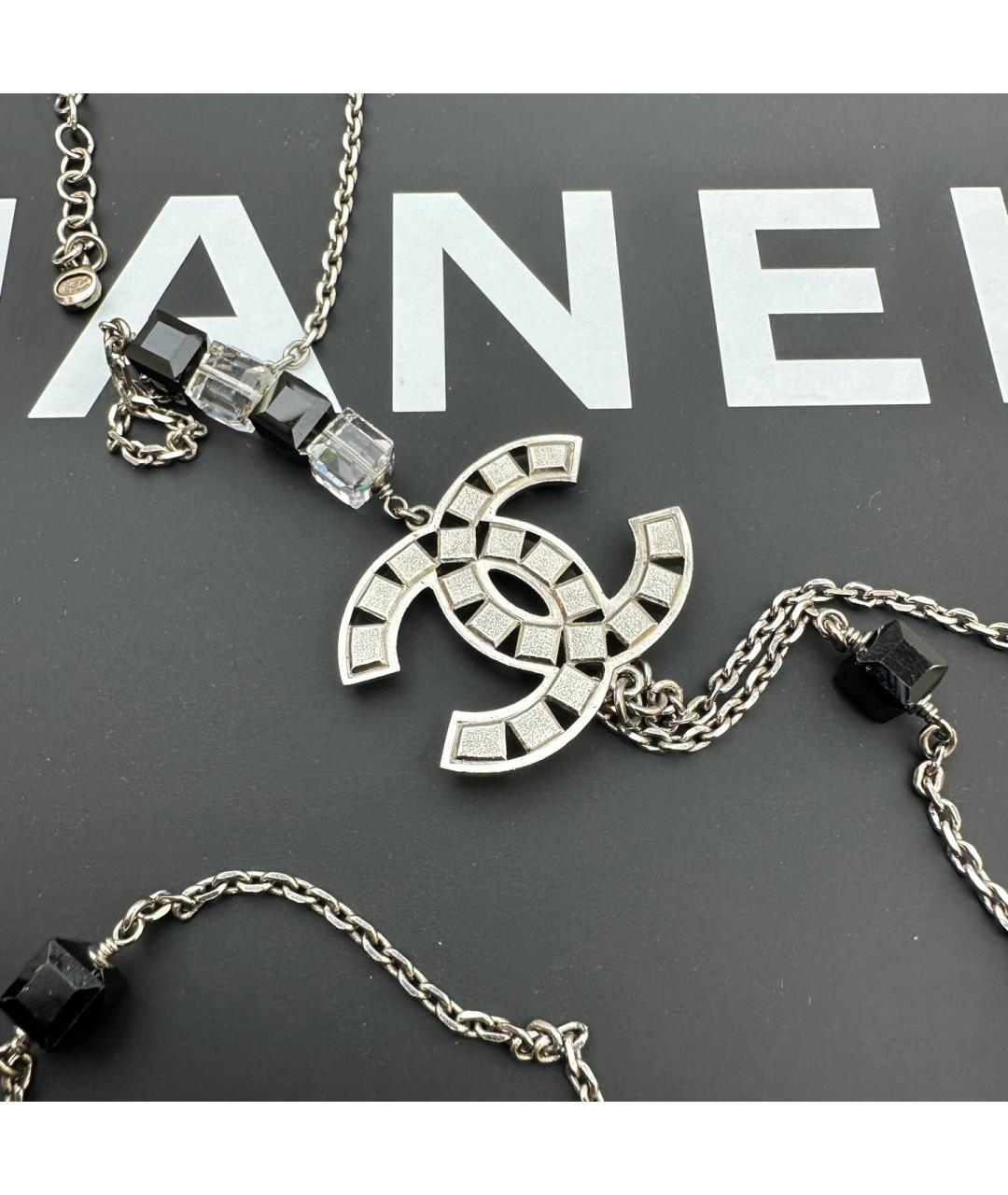 CHANEL Серебряное металлическое колье, фото 6
