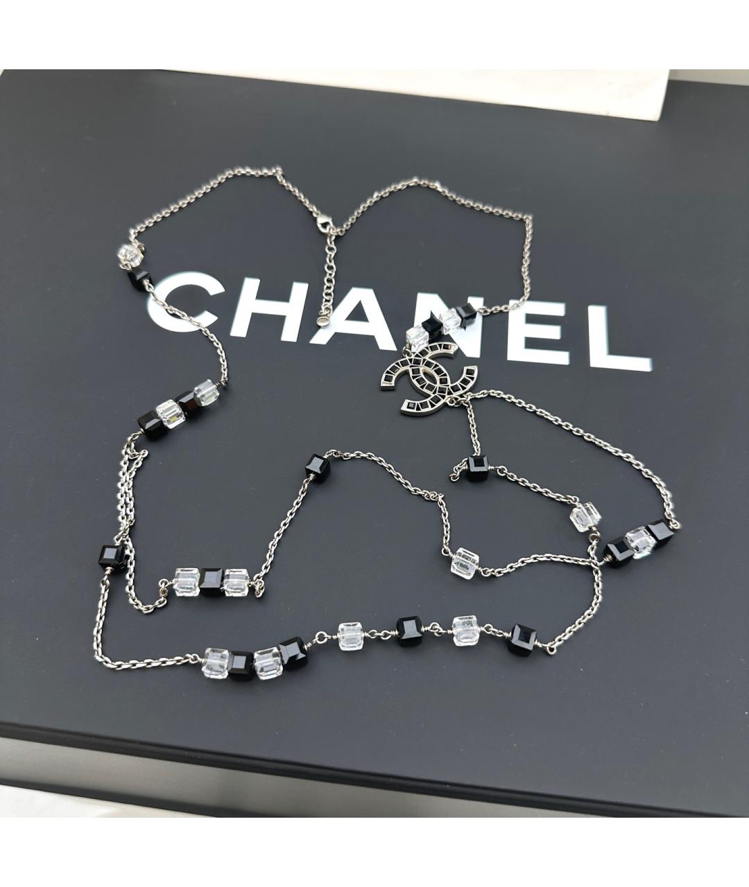CHANEL Серебряное металлическое колье, фото 9