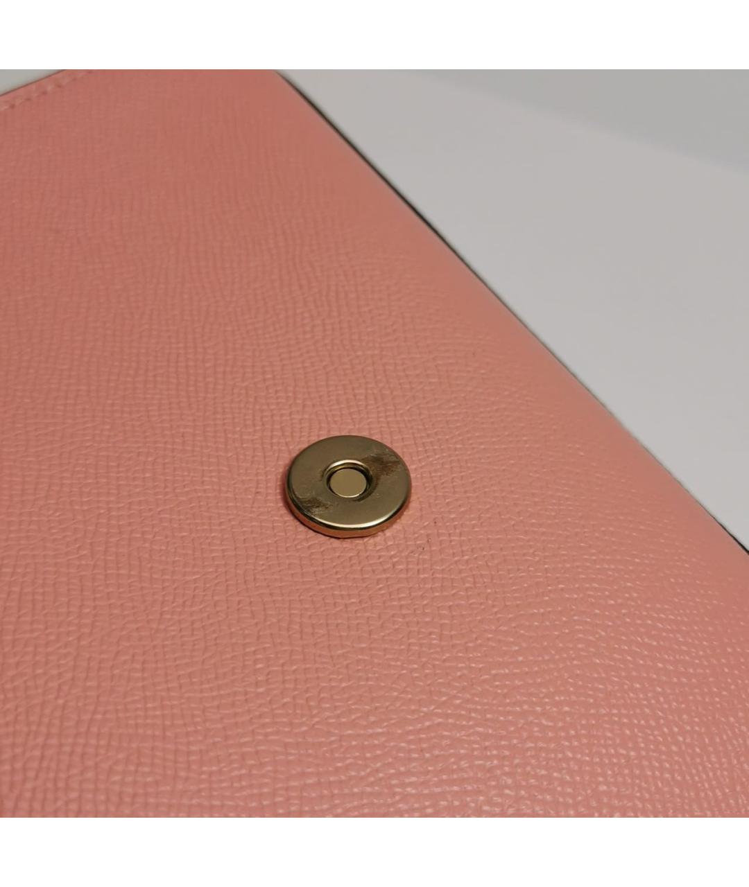 COACH Розовая кожаная сумка через плечо, фото 8