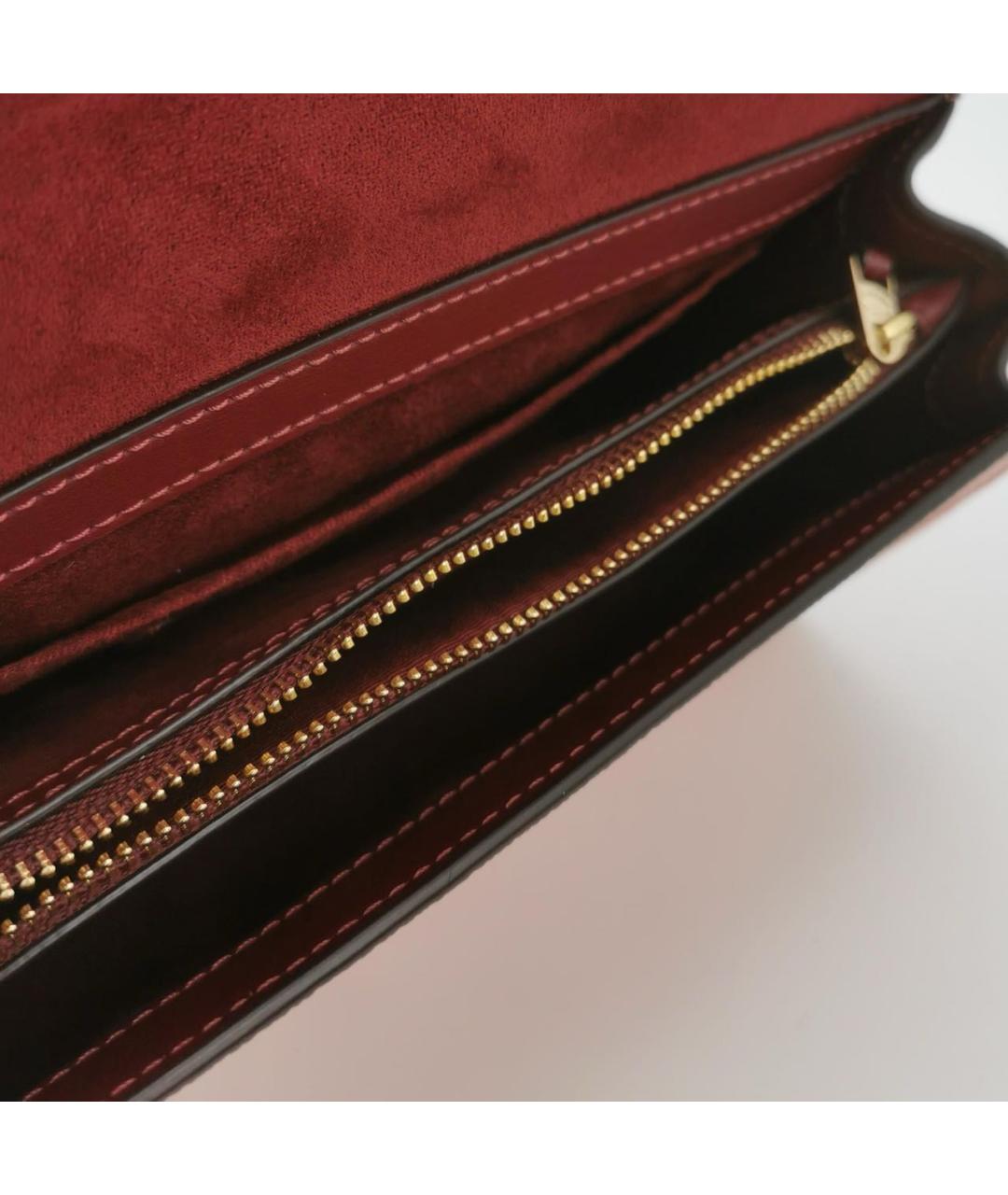 COACH Розовая кожаная сумка через плечо, фото 5