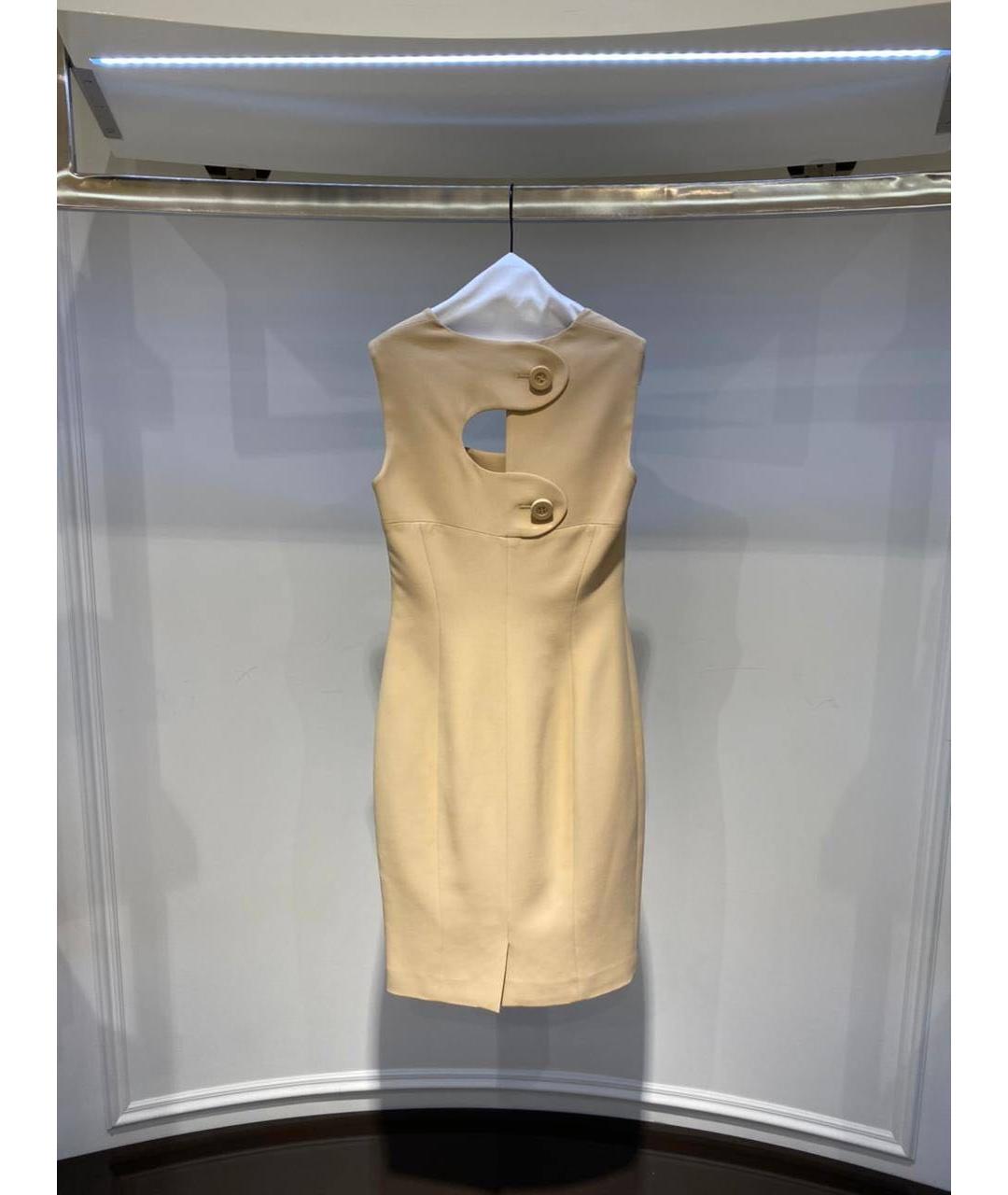 VERSACE Бежевое повседневное платье, фото 2