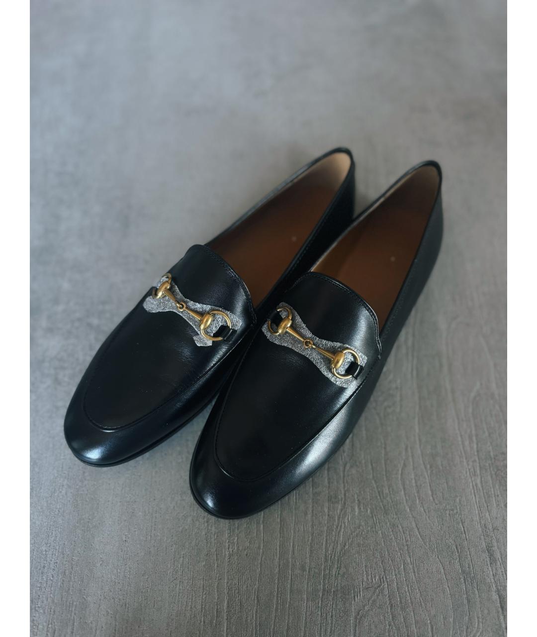 GUCCI Черные кожаные лоферы, фото 3